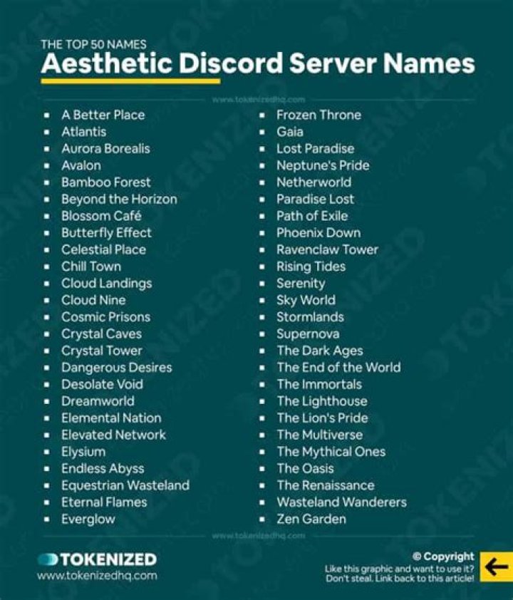 50+ Aesthetic Discord Server Names and Ideas The Ultimate List