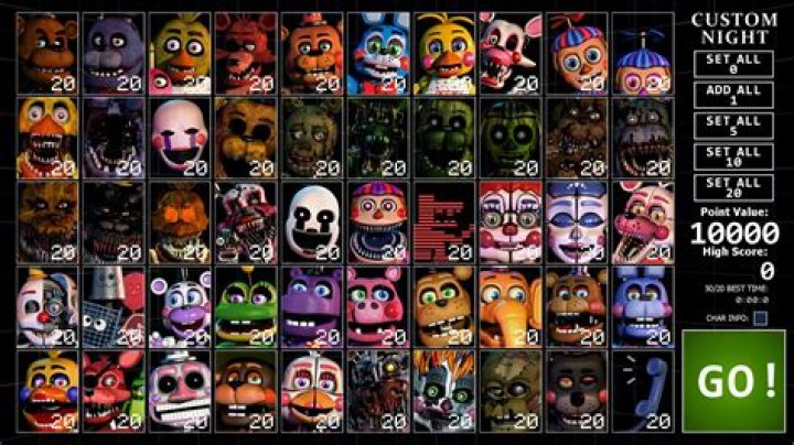 ALL FNAF UCN CHARACTERS Five Nights At Freddy's Amino