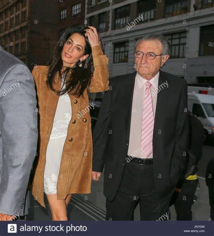 Amal Clooney and Ramzi Alamuddin. Amal Clooney and her father Ramzi