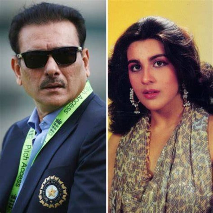 Amrita Singh Ravi Shastri Vintage bollywood, Asian celebrities