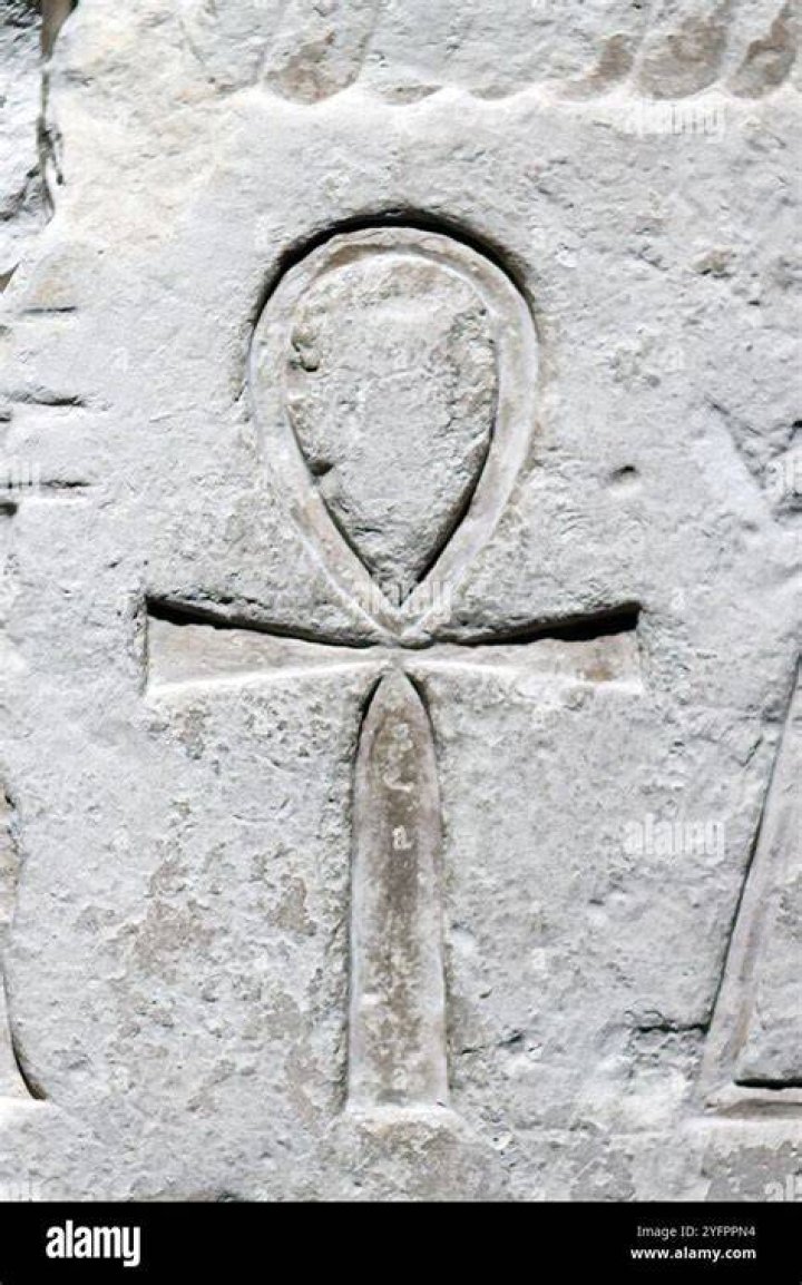 Ancient Egyptian Hieroglyphic Symbol Ankh Stock Photography