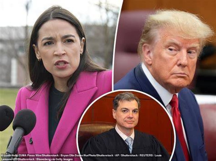 AOC accuses Trump of setting 'violent' supporters on judge in his case