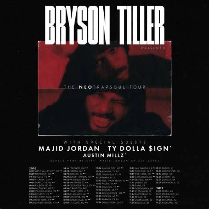 Bryson Tiller Singer/Songwriter, Tour Dates 2022, Tickets, Concerts