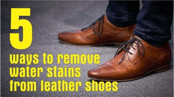 Can water stains be removed from leather?