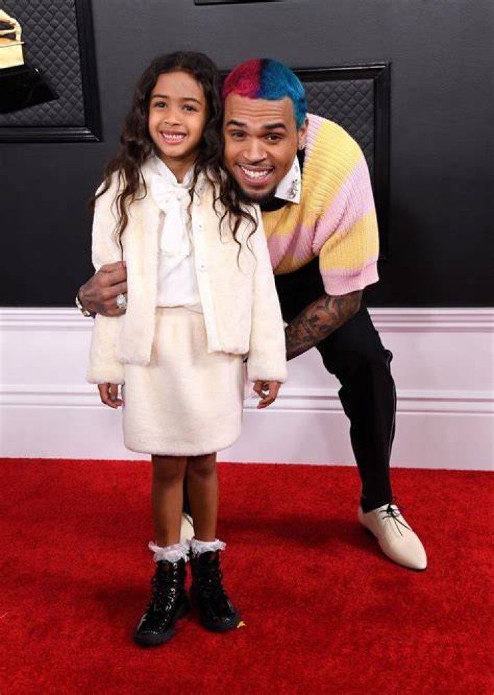 Chris Brown and Daughter Royalty at 2020 Grammys See Cute Photos