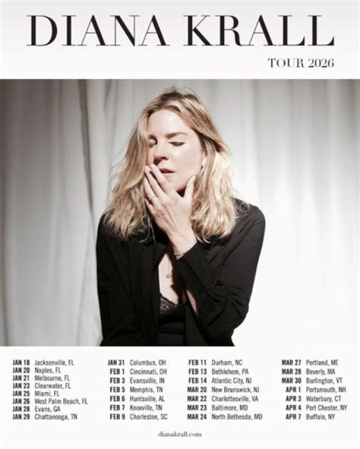 Diana Krall Tour 2022 Ferguson Center for the Arts, Newport News, VA