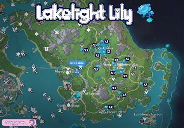 Discover The Enchanting Lakelight Lily At Genshin's Shop