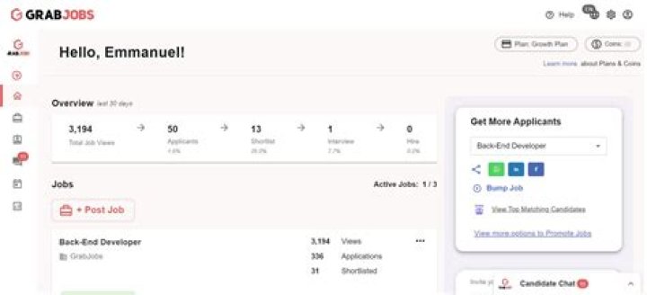 GrabJobs Reviews 2024 Details, Pricing, & Features G2
