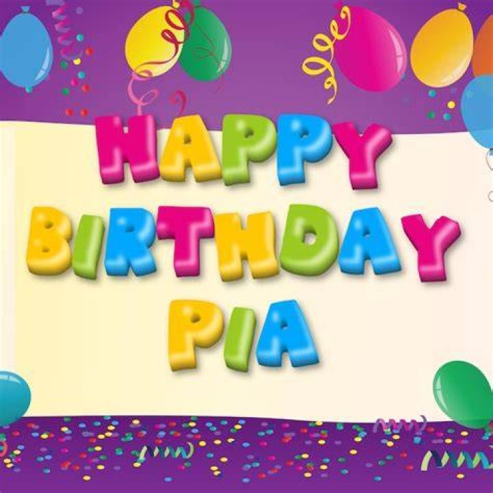 Happy birthday, Pia!