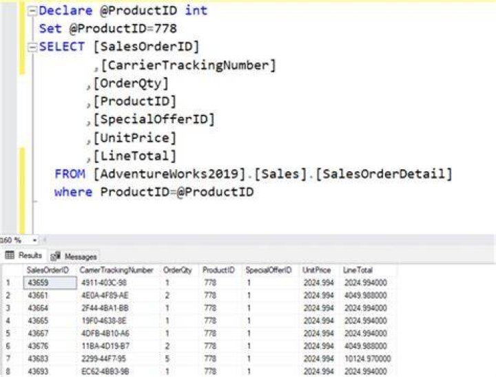 How do I add a parameter to a SQL query?