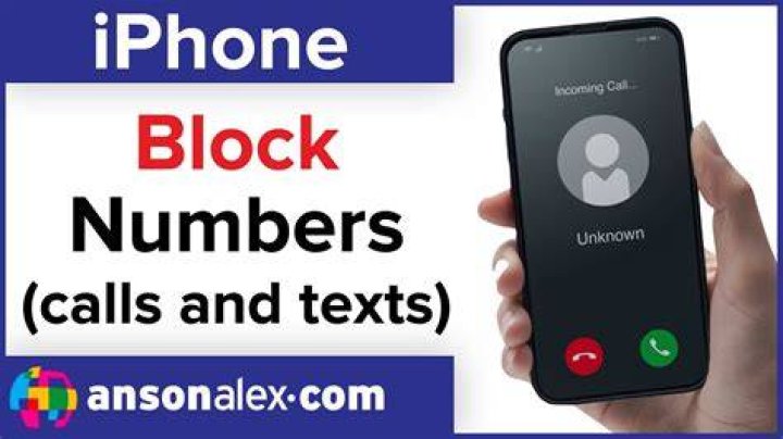 How do I block a number from calling and texting my iPhone?