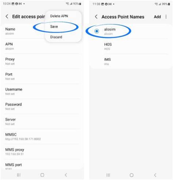 How do I get to APN settings on Galaxy S5?