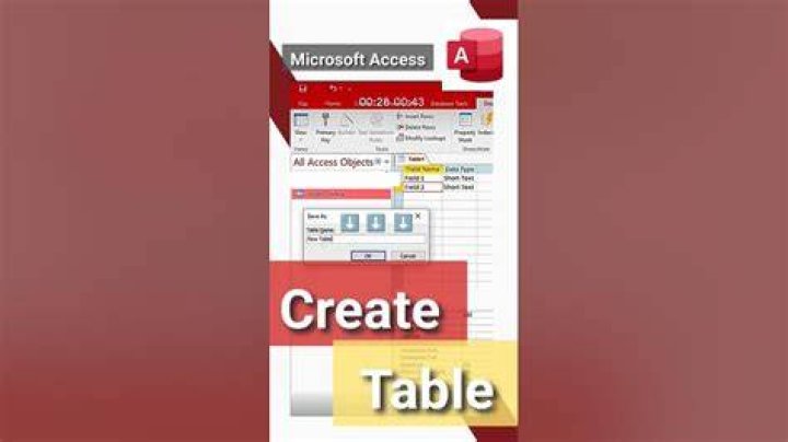 How do you add a new table in access?