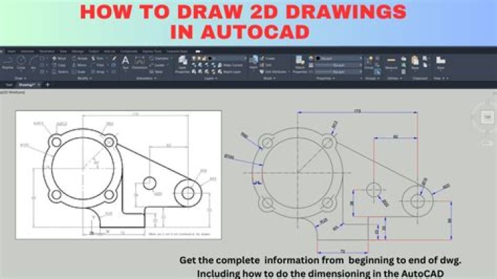 How do you make a 2D drawing in AutoCAD?