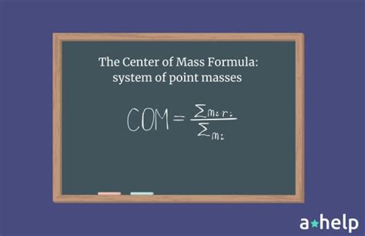 How do you solve for center of mass?