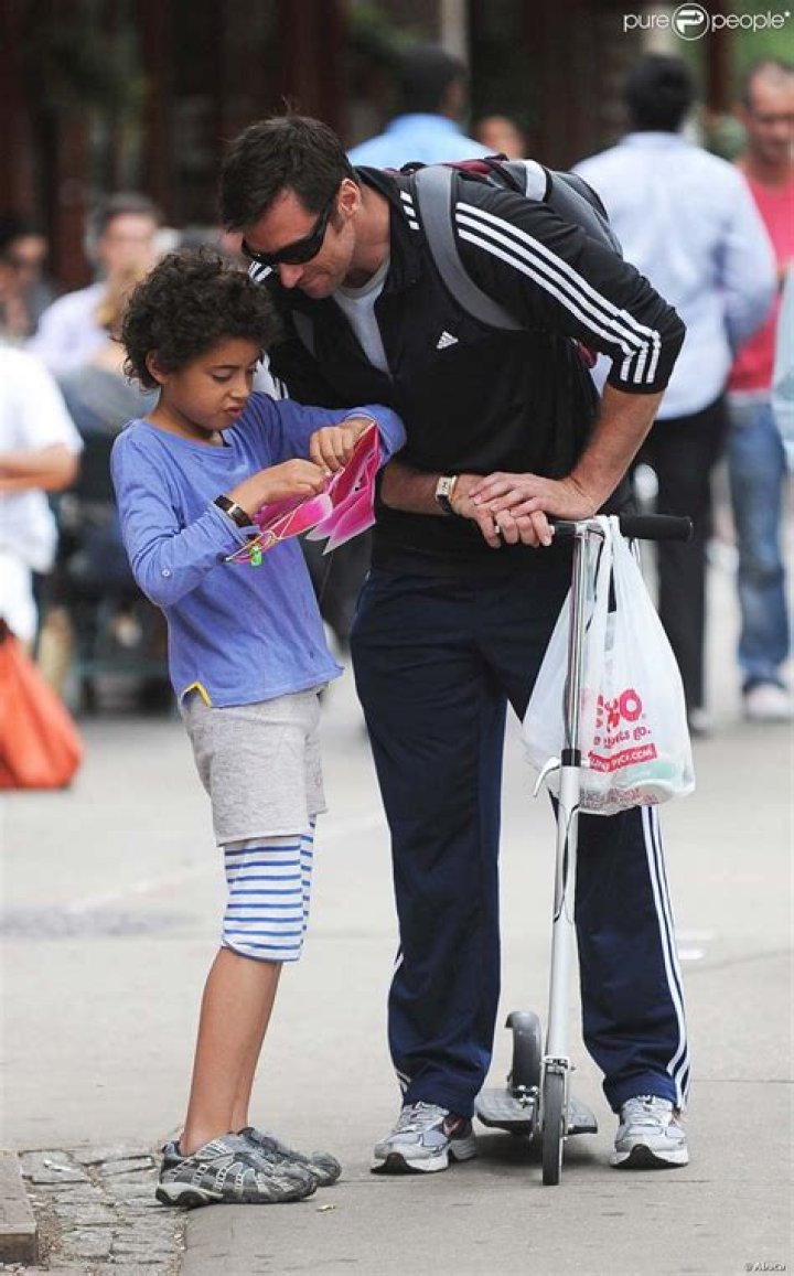 Hugh Jackman et son fils Oscar Maximilian Jackman Hugh jackman