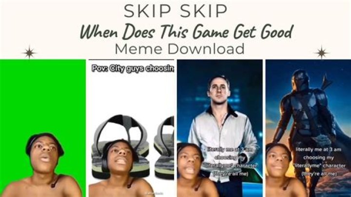 iShowSpeed Skip Skip Meme (When Does This Game Get Good) Get Meme