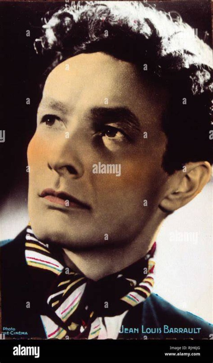 Jeanlouis barrault, french actor and mime, posing with retro style