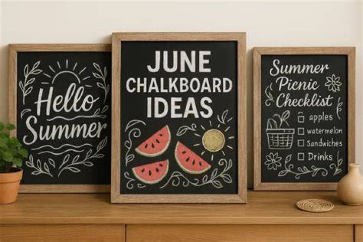 June 2014 Chalkboard art, Chalkboard calendar, Chalkboard quote art