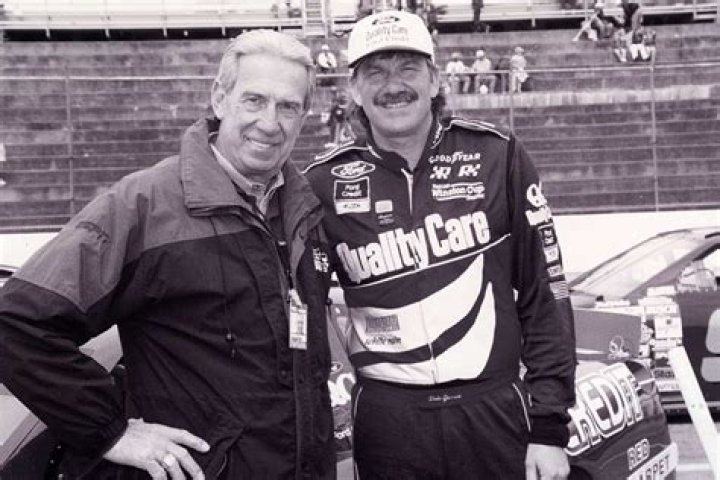 Ned Jarrett (left) and son Dale Jarrett. Fatherson duos in NASCAR