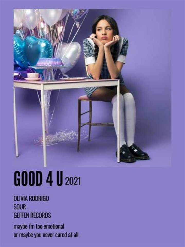 Olivia Rodrigo Good For U Signed Autograph Sour Vinyl Record Album W