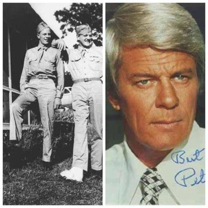 Peter Graves (left) with brother James Arness (whiich I didn't know