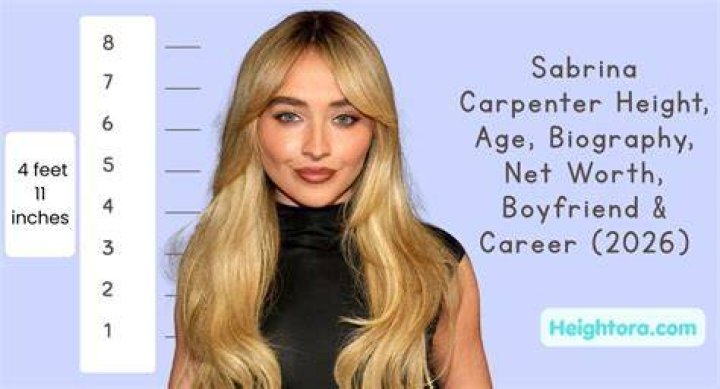 Sabrina Carpenter Height, Weight, Bra Size Body Measurements