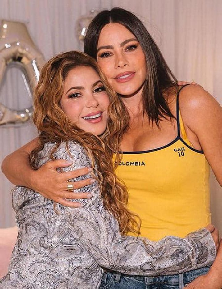 Sof&iacute;a Vergara dances with her sister and niece in matching brown