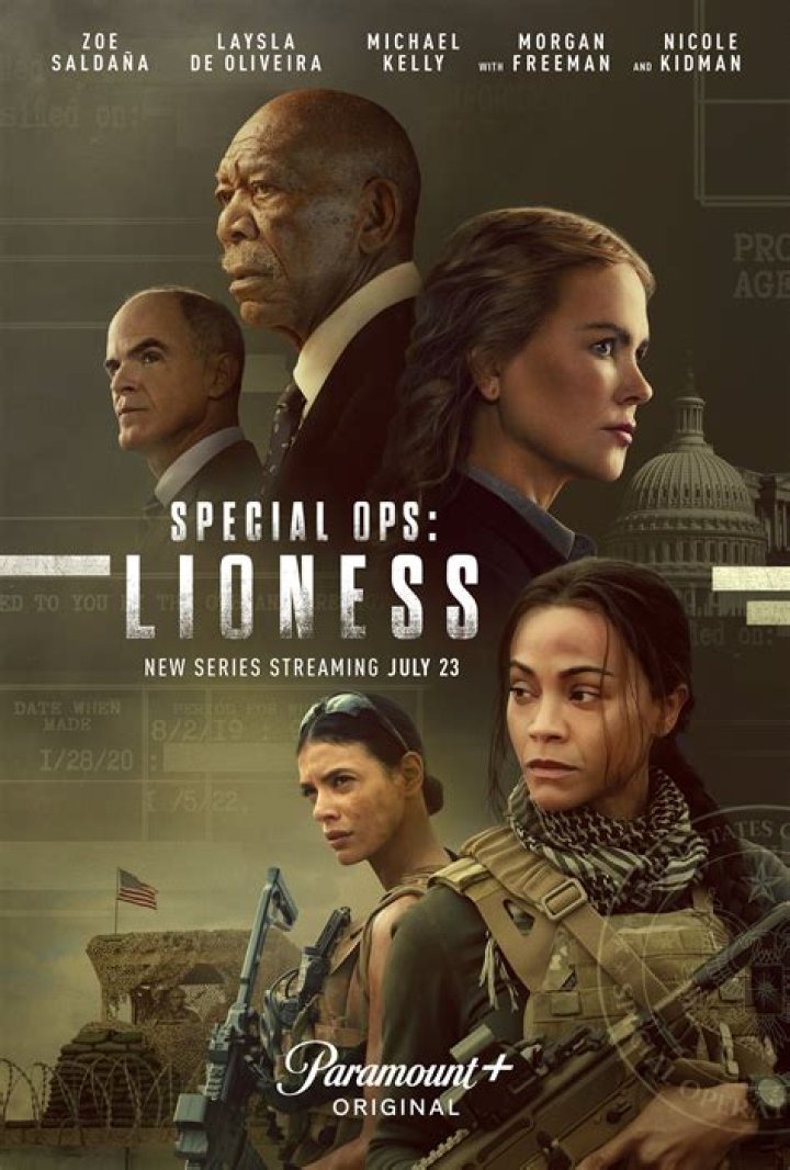 Special Ops Lioness First Look Zoe Saldana and Nicole Kidman in