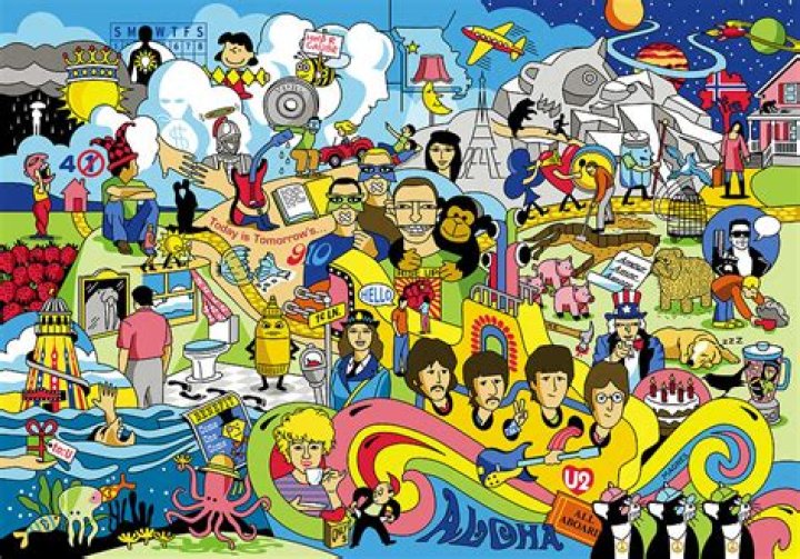 The Beatles Music Song Titles Lyrics Wall Art Print Poster Etsy UK