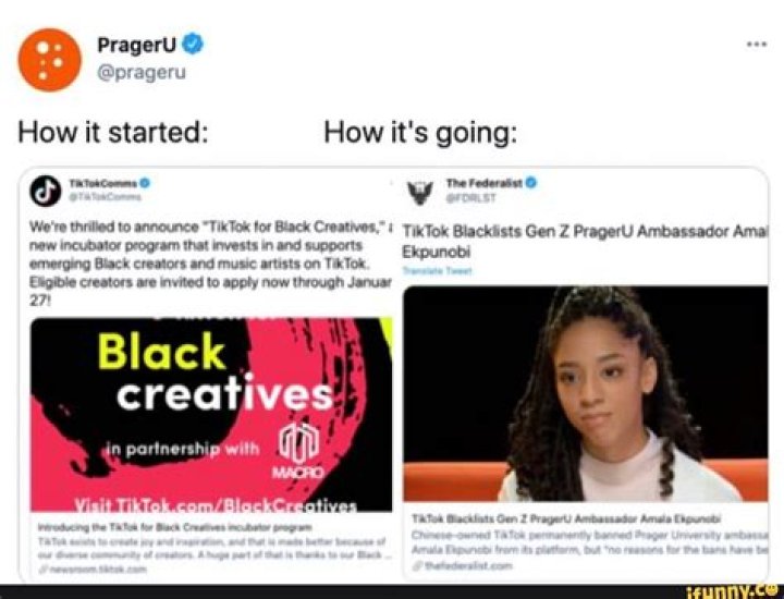 TikTok Blacklists Gen Z PragerU Ambassador Amala Ekpunobi