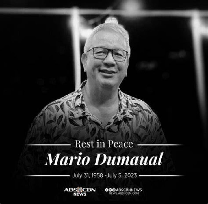 Tragic Loss: Mario Dumaual Passes Away