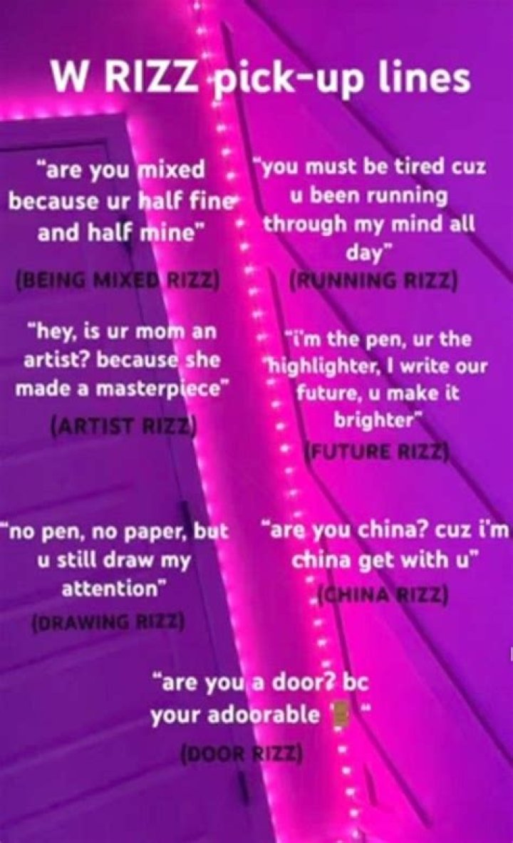 w rizz lines 40+ Pickup Lines to a Rizzard in 2024 (Tested and
