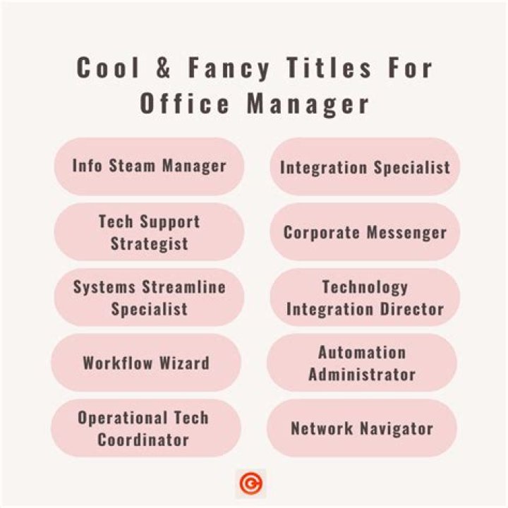 What are some cool job titles?