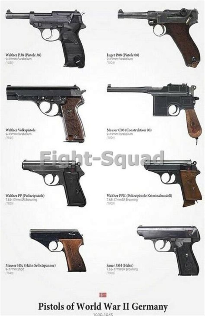 What are the German pistols called?