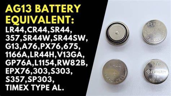 What battery is equivalent to AG13?