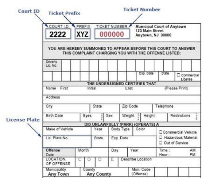 What does VTL stand for on a ticket?