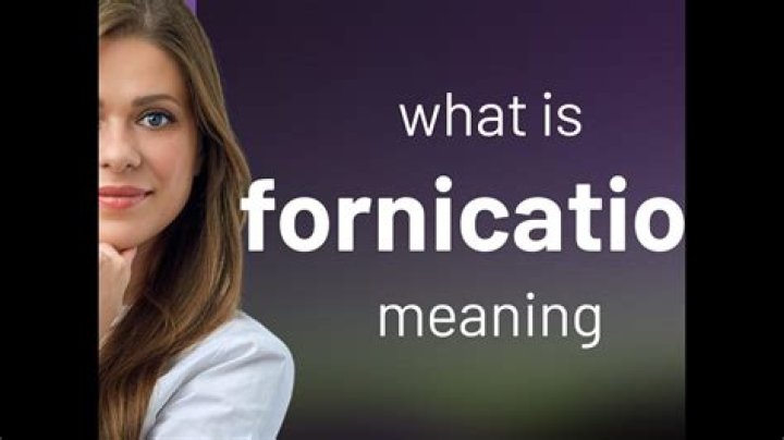 What is a person fornication?