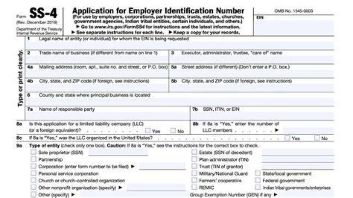 What is an ss4 form?