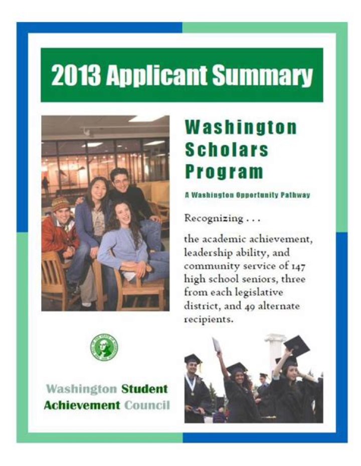 What is the Washington Scholars Program?