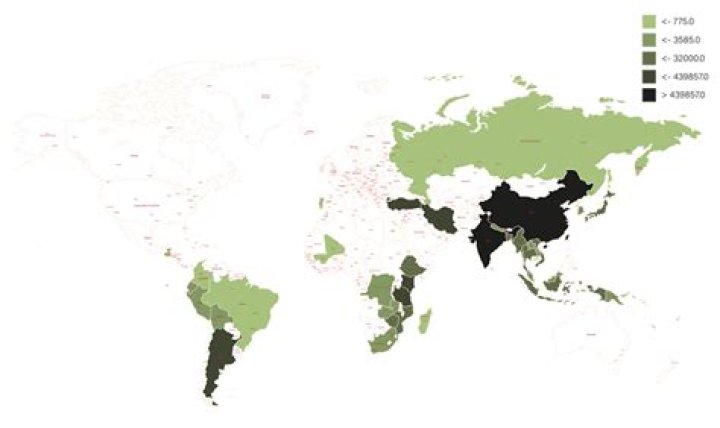 Which are the main tea growing regions of the world?