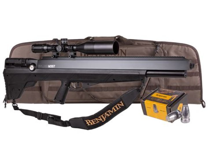 Who manufactures Benjamin air rifles?