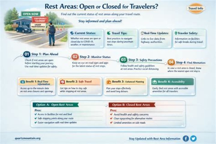 Why are all the rest areas in Illinois closed?