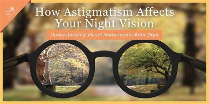 Why does astigmatism affect our night vision?